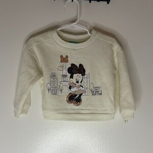Disney Cream Minnie Mouse Sweatshirt